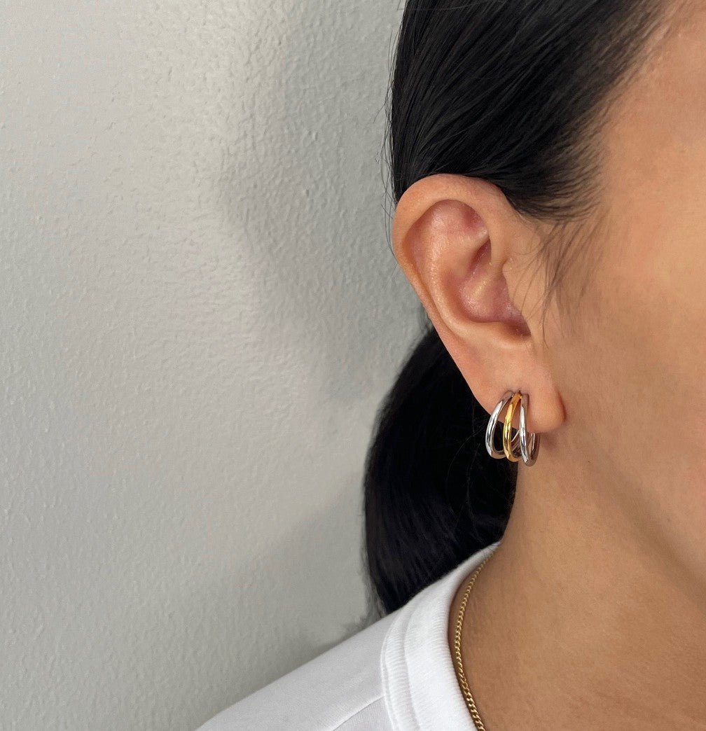 Danica Earrings (Two-Tone)