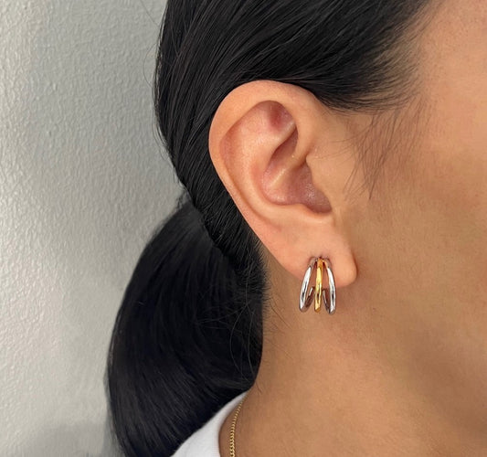 Danica Earrings (Two-Tone)